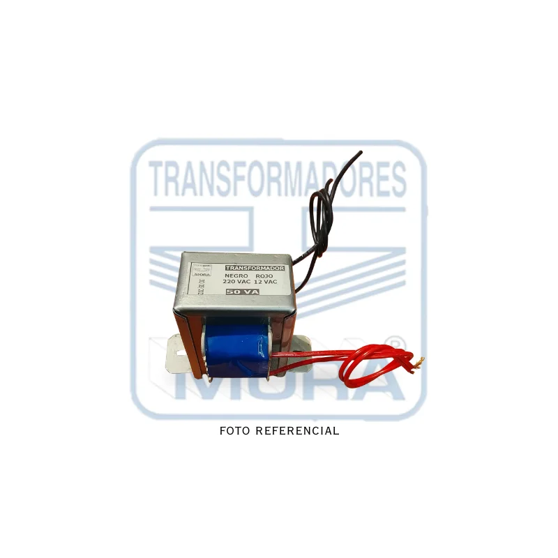 Transformador 12V50VA Abrazadera Metálica y Chicote PORTADA
