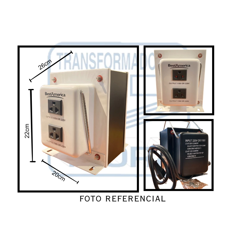 AUTOTRANSFORMADOR 2201105000VA IMPORTADO Formatos