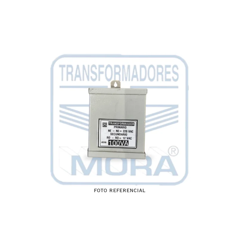 TRANSFORMADOR 220V 12V - 100VA GABINETE Y RESINA