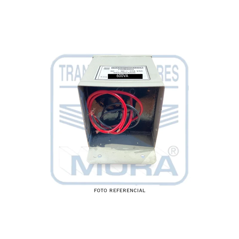 TRANSFORMADOR 220V 12V - 600VA GABINETE Y RESINA FORMATO