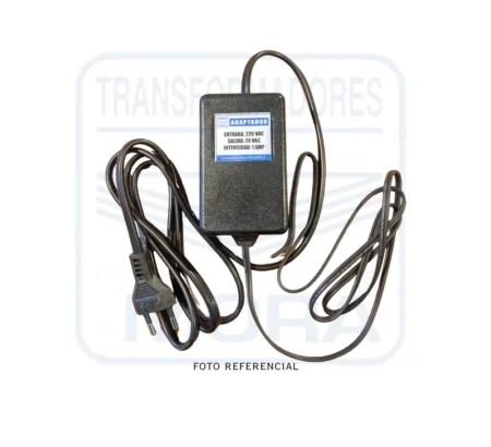 Transformador de Riego 220 24 VAC 1AMP (CON CAJA Y CABLE) PORTADA