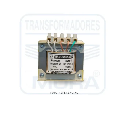 Transformador de Control Bifásico 380220200VA PORTADA