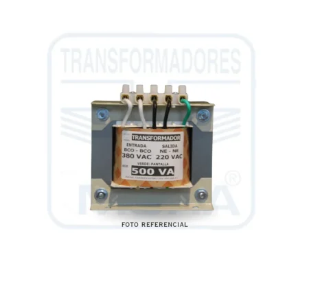 Transformador de Control Bifásico 380220500VA PORTADA