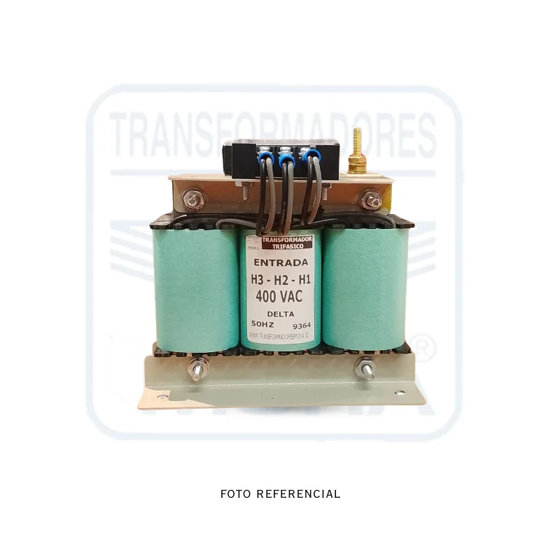 Transformador Trifásico 400V208-120V50VA PORTADA