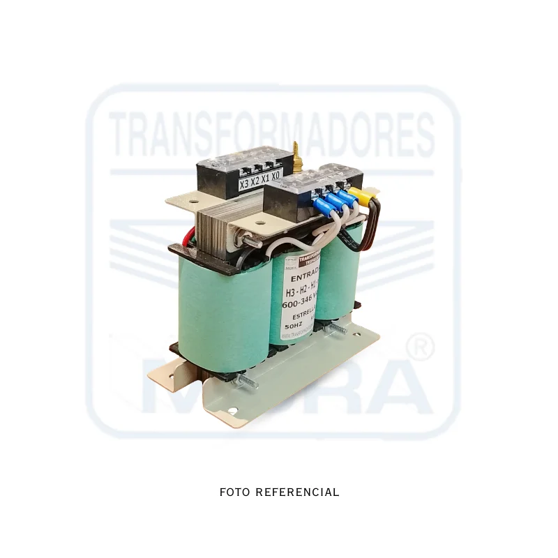 Transformador Trifásico 600V190-110V50VA FORMATO 1