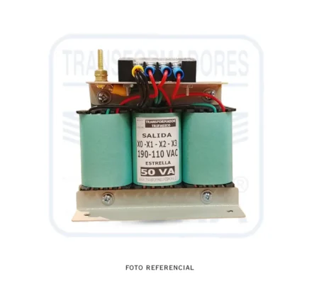 Transformador Trifásico 600V190-110V50VA PORTADA