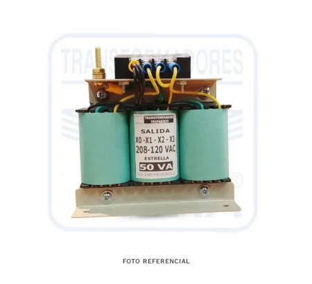 Transformador Trifásico 600V208-120V50VA PORTADA