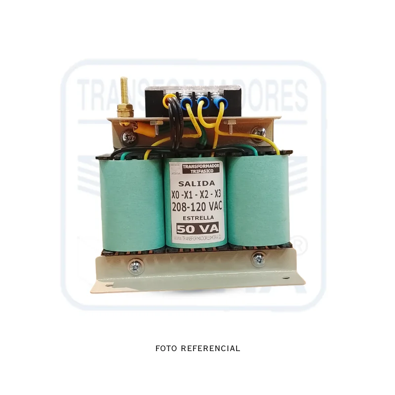 Transformador Trifásico 600V208-120V50VA PORTADA